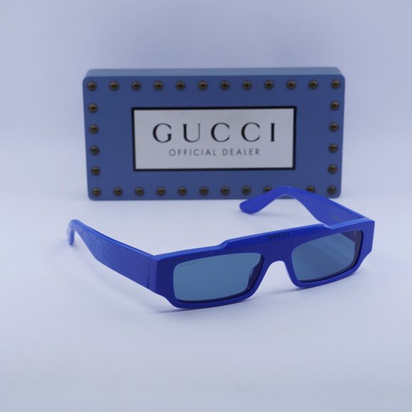 Final Price! Gucci GG1592S 004 Blue Sunglasses - Picture 1 of 11
